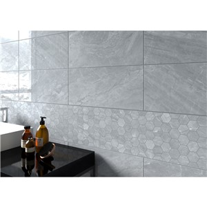 NB17868 MARBELLOUS OROBICO SILVER HEXAGON MOSAIC 330X300