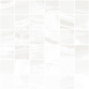 NB17896 MARBELLOUS ONICE BIANCO SQUARE MOSAIC 330X330