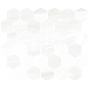 NB17899 MARBELLOUS ONICE BIANCO HEXAGON MOSAIC 330X300