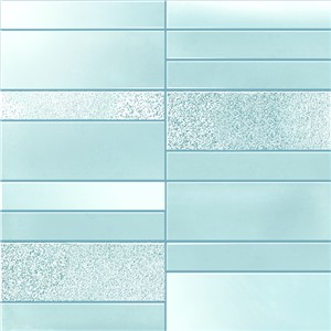 NB17914 SKY LUSTRE BLUE MOSAIC WALL TILE 300X300