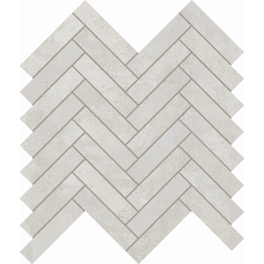 NB18278 METALLICA WHITE PORCELAIN MOSAIC 281X281