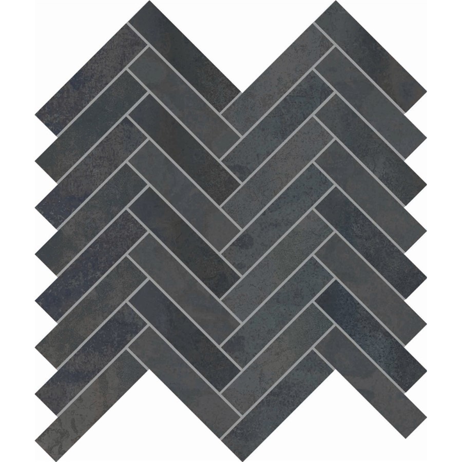 NB18279 METALLICA BLACK PORCELAIN MOSAIC 281X281