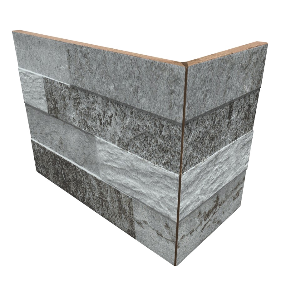 NB18293 SPLIT FACE SLATE BLACK EXTERNAL ANGLE 200X100X150