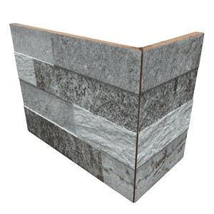 NB18293 SPLIT FACE SLATE BLACK EXTERNAL ANGLE 200X100X150