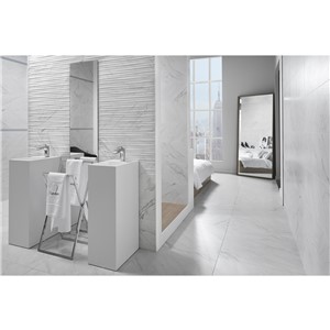 NB18474 STYLISH CONCEPT DECOR BLANCO SATIN RECTIFIED WALL TILE 300X900