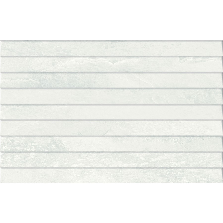 NB18391 FUTURE STONE WHITE OVERLAP DECOR WALL TILE 270X420