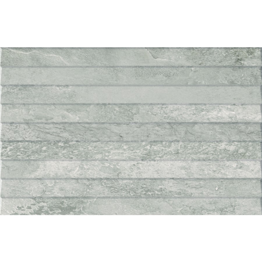 NB18395 FUTURE STONE GREY OVERLAP DECOR WALL TILE 270X420