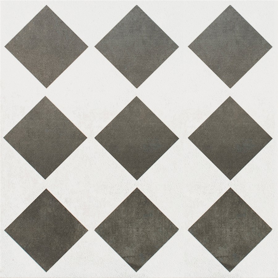 NB18207 CANTERBURY BLACK & WHITE CHECK WALL & FLOOR TILE 200X200
