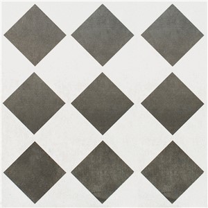 NB18207 CANTERBURY BLACK & WHITE CHECK WALL & FLOOR TILE 200X200