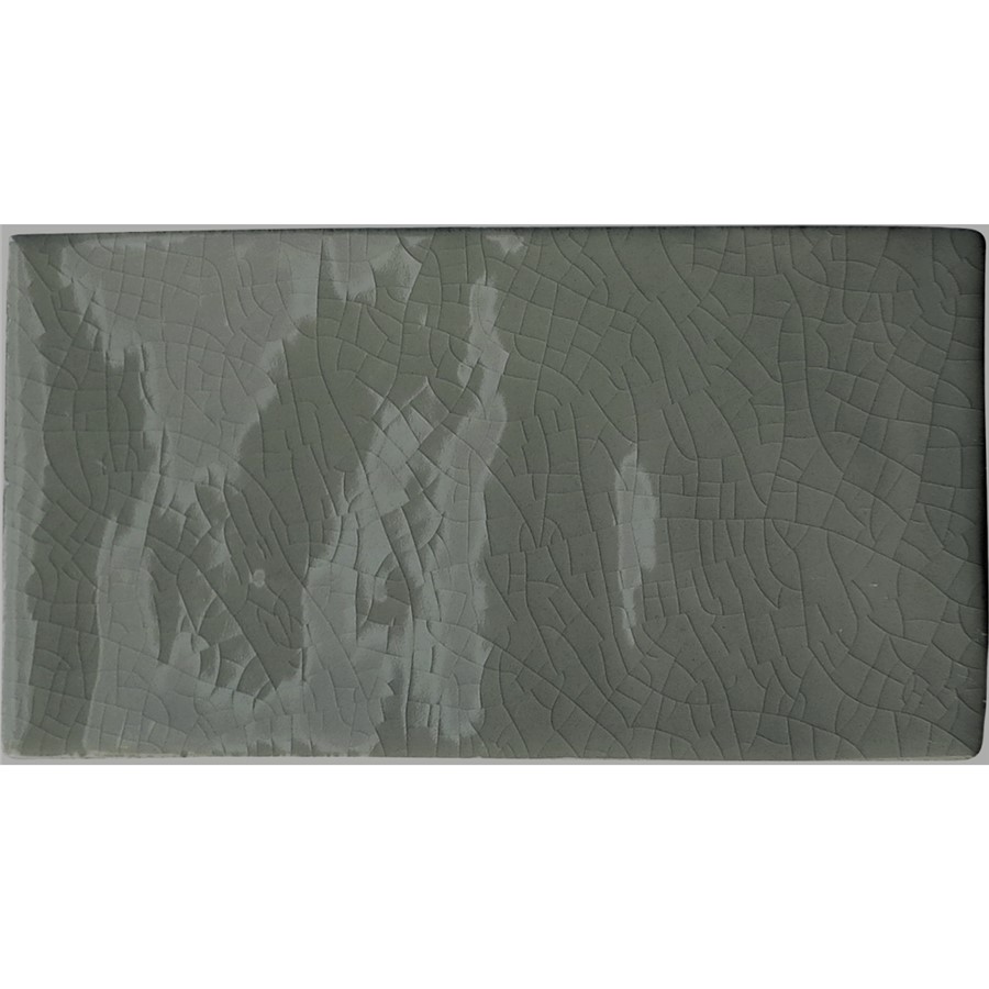 NB18104 CRACKLE DARK GREY GLOSS WALL TILE 75X150