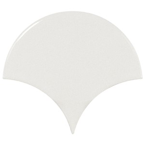 NB18110 SCALE WHITE INTERLOCKING GLOSS WALL TILE 106X120