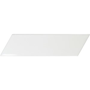 NB18118 CHEVRONA WHITE MATT LEFT WALL TILE 186X52