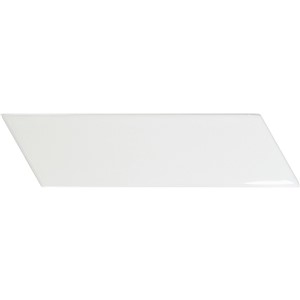 NB18119 CHEVRONA WHITE MATT RIGHT WALL TILE 186X52