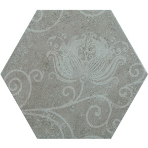 NB18987 MERGE HEXAGON COOL MULTI MIX DECOR WALL & FLOOR 250X220