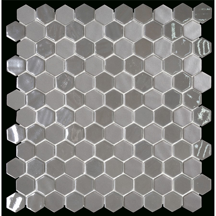 NB19131 SYNERGY HEXAGON GLASS GREY MOSAIC 310X290