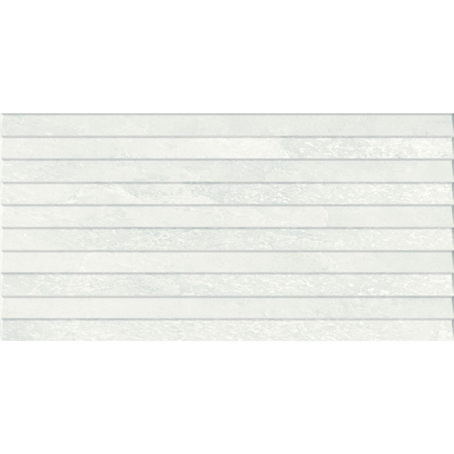 NB18379 FUTURE STONE WHITE OVERLAP DECOR WALL TILE 300X600