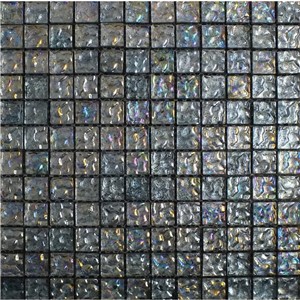 NB19167 JEWEL GLASS MOSAIC GREY 300X300 SHEET