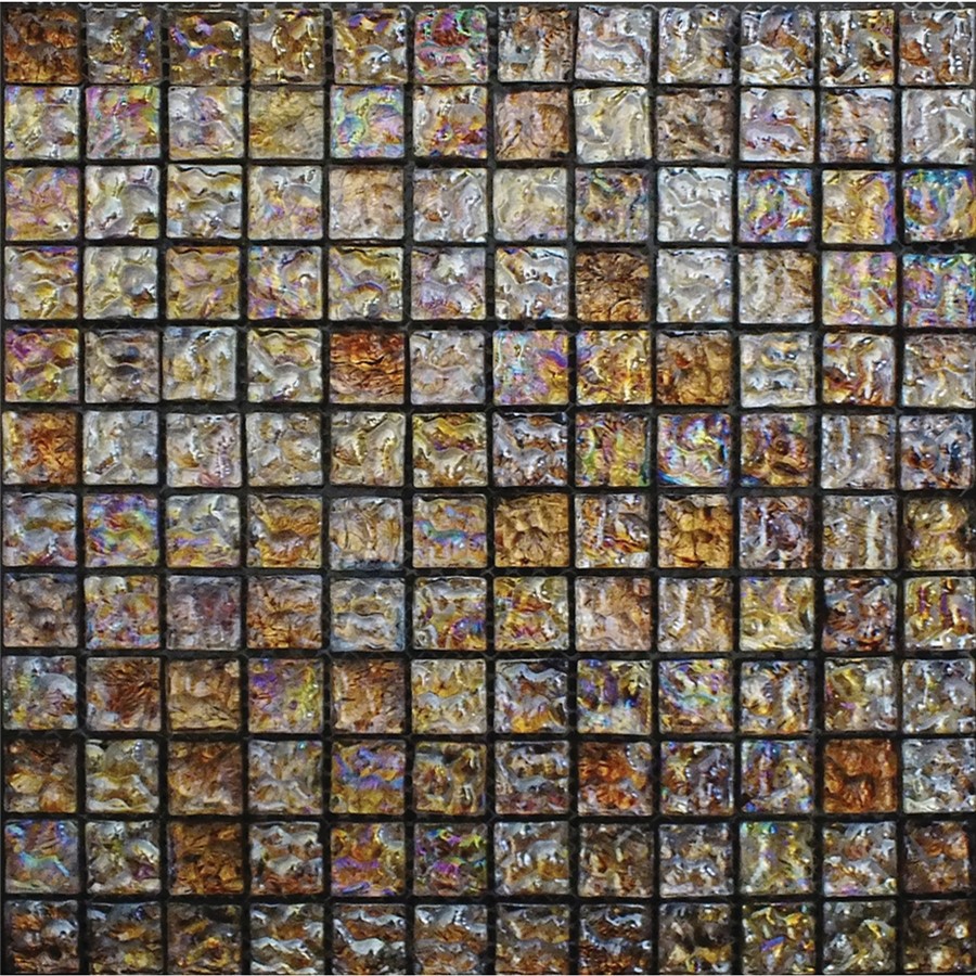 NB19168 JEWEL GLASS MOSAIC BRONZE 300X300 SHEET