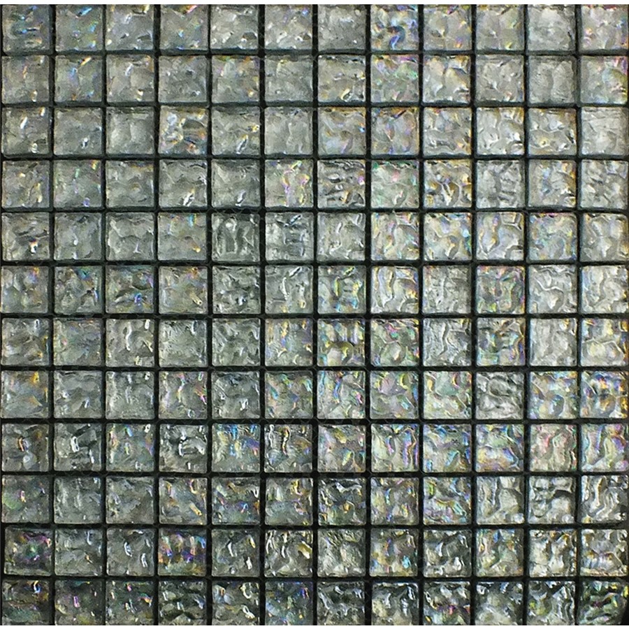 NB19169 JEWEL GLASS MOSAIC SILVER 30X30 SHEET