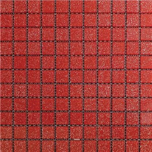 NB19170 GLITTER MOSAIC RED 300X300 SHEET (2.4X2.4 CHIPS)
