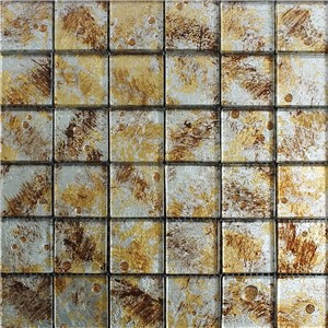 NB19179 JEWEL GLASS MOSAIC GOLD/BRONZE 300X300 SHEET