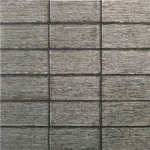 NB19191 LINEAR GLASS MOSAIC BRONZE 300X300 SHEET