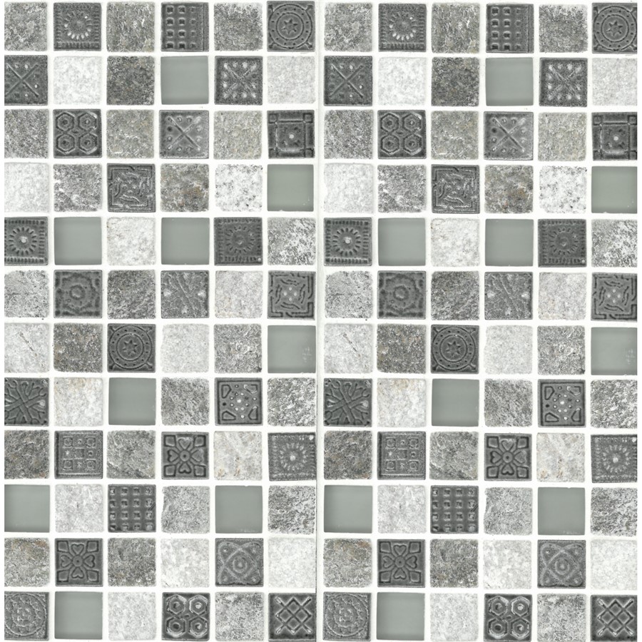 NB19145 AZTEC STONE SQUARE MOSAIC 300X300 SHEET