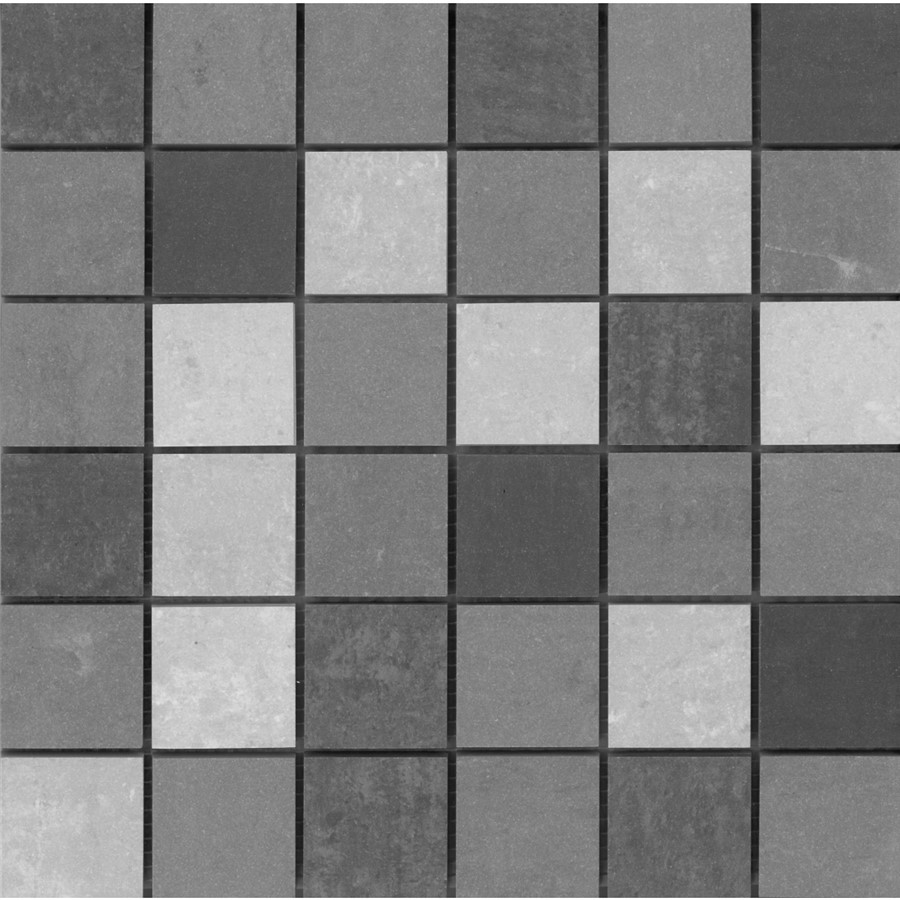 NB18155 GREY MIX PORCELAIN MOSAIC 300X300 SHEET