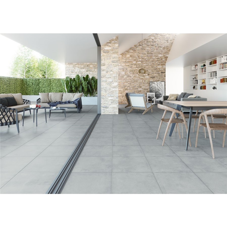 NB15828 SCHEME GREY 450 X 450 PORCELAIN FLOOR/WALL TILE