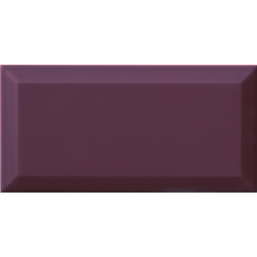 NB1755 METRO UNDERGROUND BEVEL GLOSS PLUM 200X100