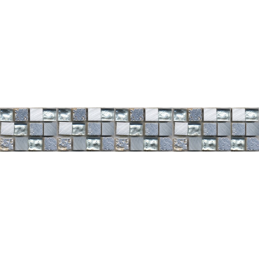 NB1100 CHESHAM SILVER MOSAIC MIX LISTELLO 48X295