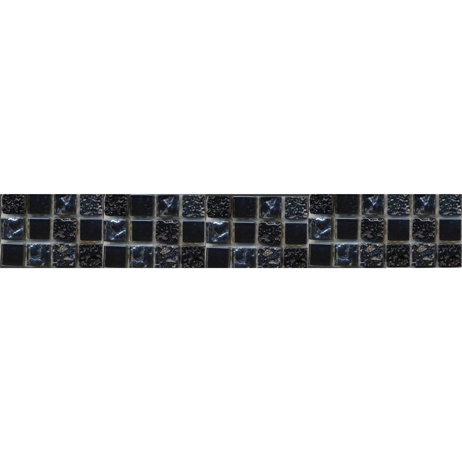 NB1102 CHESHAM BLACK MOSAIC MIX LISTELLO 48X295