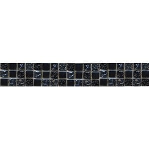 NB1102 CHESHAM BLACK MOSAIC MIX LISTELLO 48X295