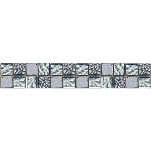 NB1105 CAMDEN SILVER MOSAIC MIX LISTELLO 48X295