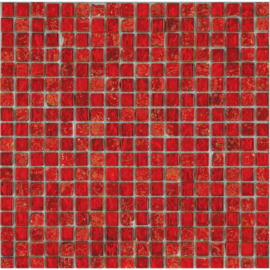 NB1127 CHESHAM RED MIXED MOSAIC SHEET 295X295