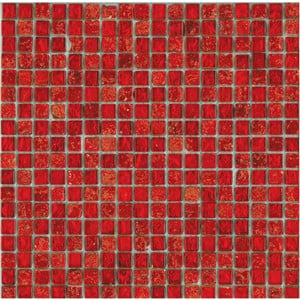 NB1127 CHESHAM RED MIXED MOSAIC SHEET 295X295