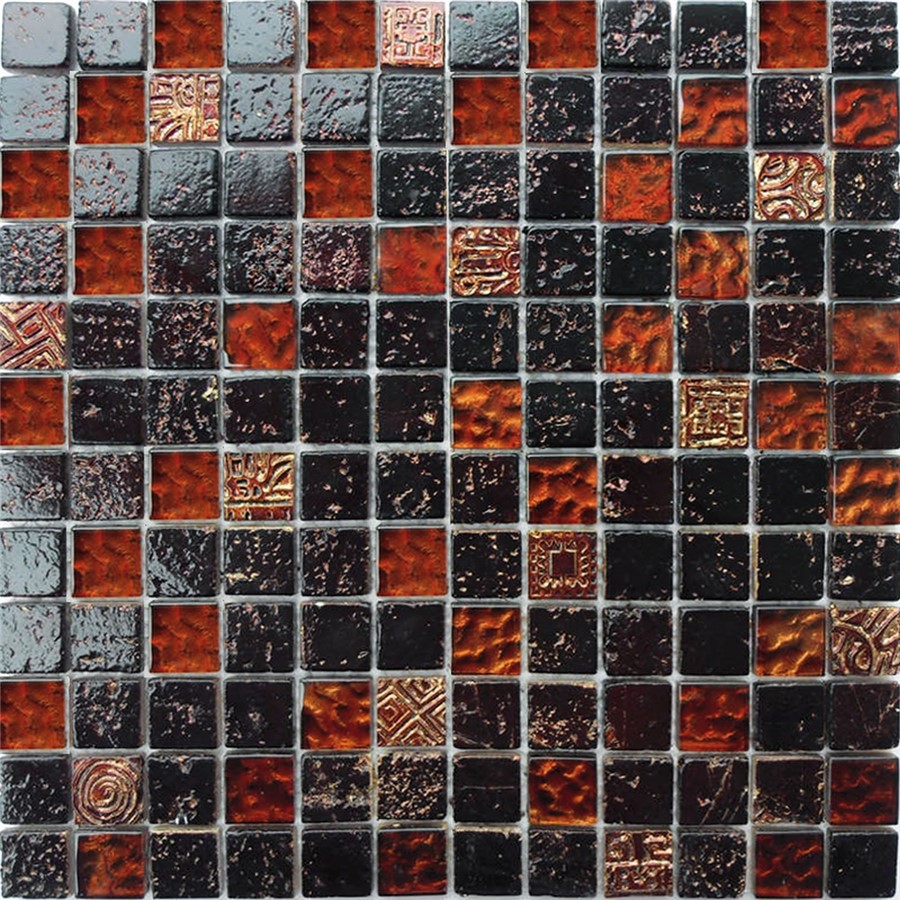 NB1133 CAMDEN BROWN MIXED MOSAIC SHEET 295X295