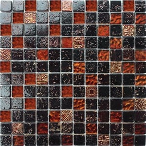 NB1133 CAMDEN BROWN MIXED MOSAIC SHEET 295X295