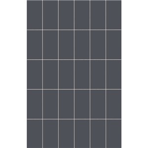 NB1881 AFFINITY BLACK PLAIN MOSAIC WALL TILE 270X420