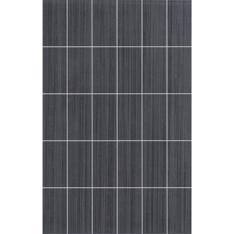 NB1884 AFFINITY BLACK BRUSHED MOSAIC WALL TILE 270X420