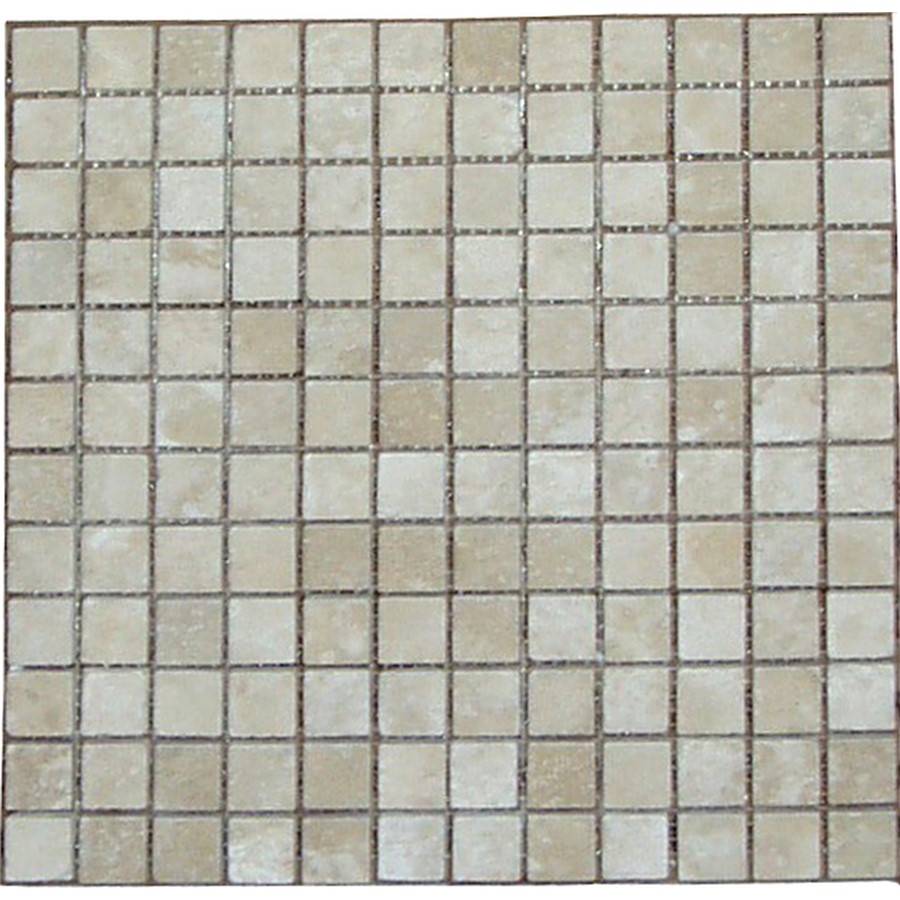 NB2224 NATURAL TRAVERTINE M/LIGHT MOSAIC 305X305 (23X23)