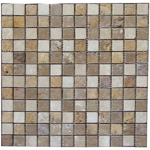 NB2230 NATURAL TRAVERTINE MIX MOSAIC 305X305 (23X23)