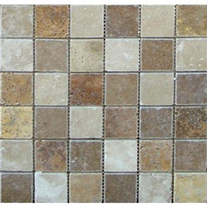 NB2232 NATURAL TRAVERTINE MIX MOSAIC 305X305 (49X49)