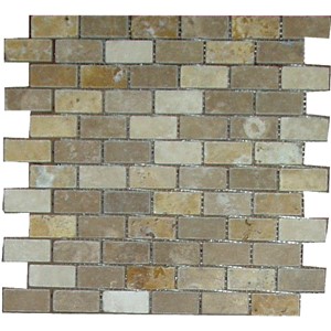 NB2234 NATURAL TRAVERTINE MIX MOSAIC 305X305 (23X49)