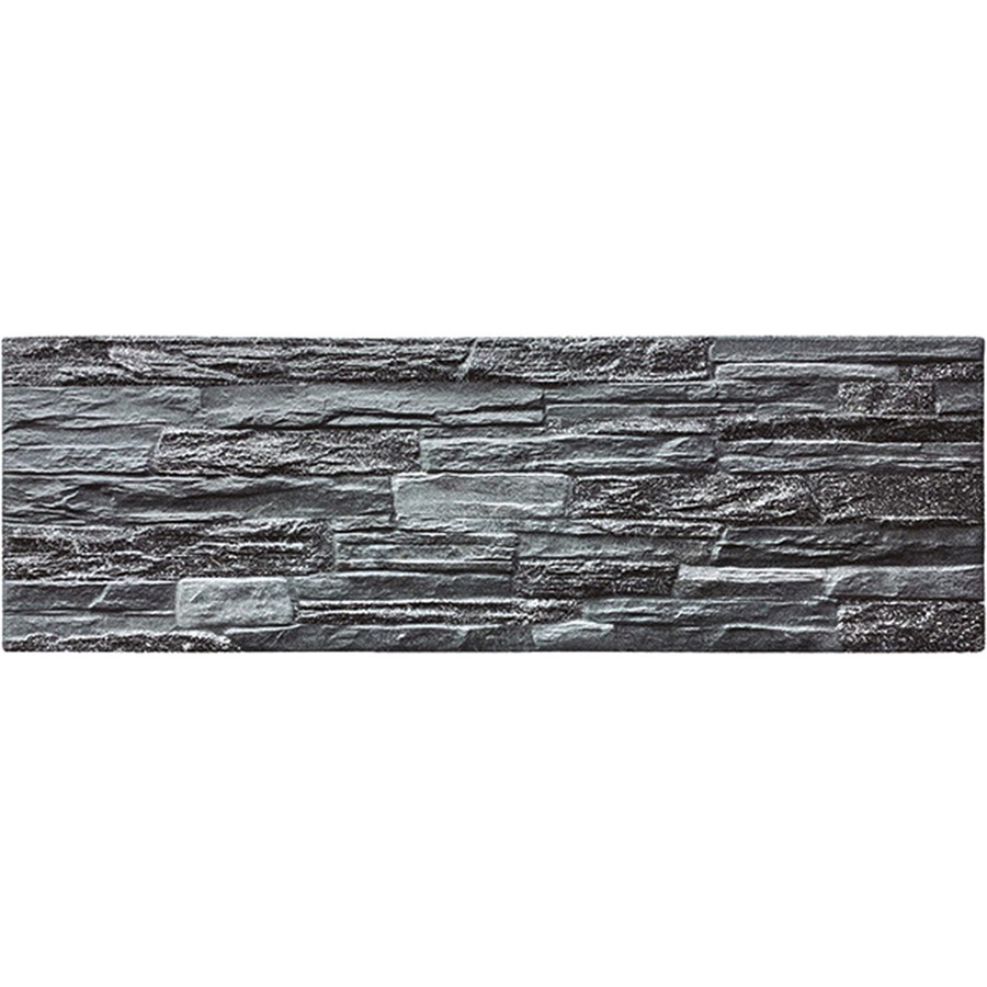 NB40061 SNOWDON 3D SPLIT FACE PORCELAIN GRAPHITE WALL TILE 170X520