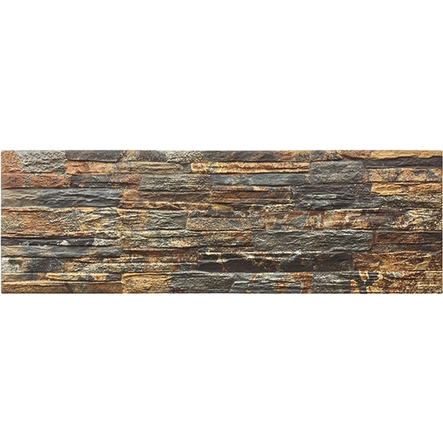 NB40062 SNOWDON 3D SPLIT FACE PORCELAIN MAGMA MULTI WALL TILE 170X520