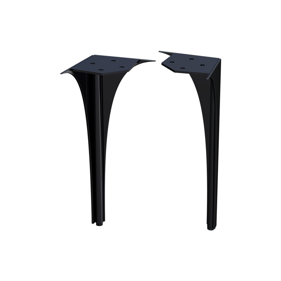 WIMBORNE REAR LEGS TO SUIT ALL UNITS PACK OF 2 GLOSS BLACK